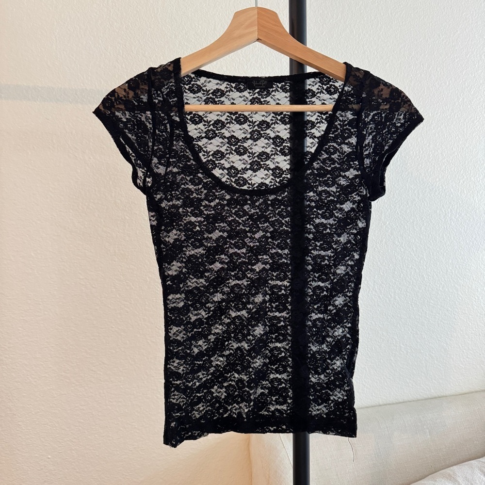 Brandy Melville lace tee